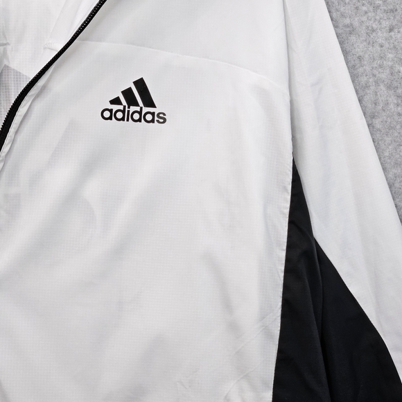 ADIDAS‎ Women's Aeroready White and Black Windbreaker Running Jacket Size M - Picture 3 of 15